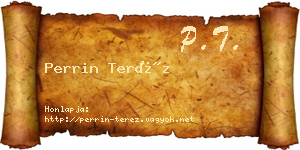 Perrin Teréz névjegykártya